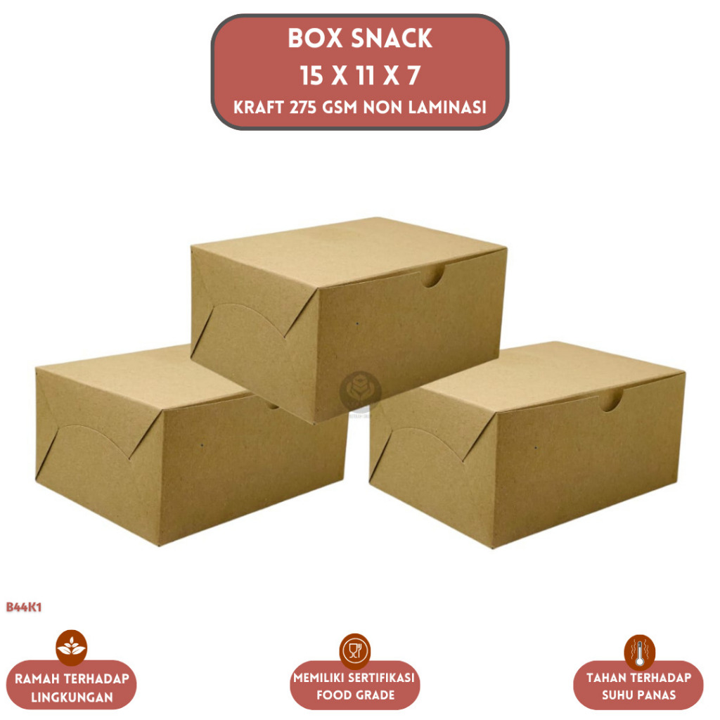 Dus Snack 15x11 Box Kue 11x15 Dus Kue 15x11 (B44K1-15X11X7)