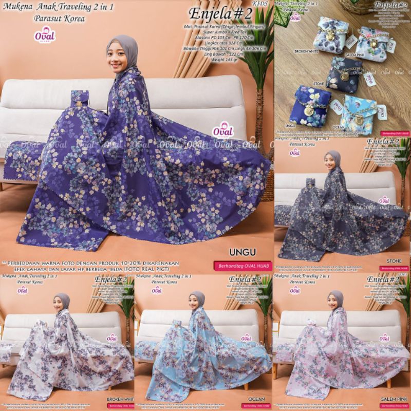 MUKENA ANAK USIA TANGGUNG ~ MUKENA PARASUT KOREA 2in1 ~ MUKENA RENDA ~ MUKENA MOTIF ~ MUKENA ENJELA 