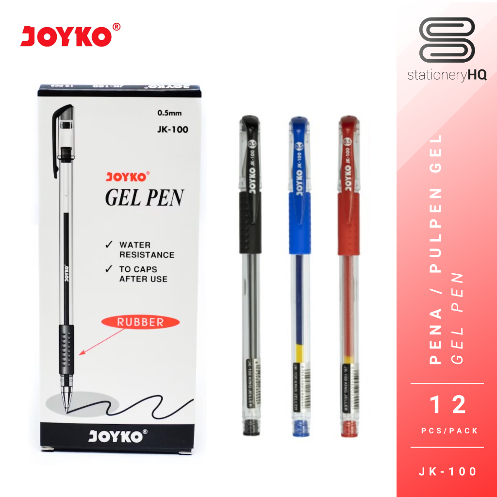 

CTK031 (12 Pcs) Gel Pen / Pena / Pulpen Joyko JK-100