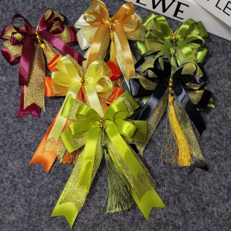 

1 Pcs Pita Jadi Siap Pakai | Pita Kado | Pita Satin | Pita Hampers | Pita Souvenir | Pita Natal | Pita Idul Fitri | Pita Hias | Aplikasi Pita