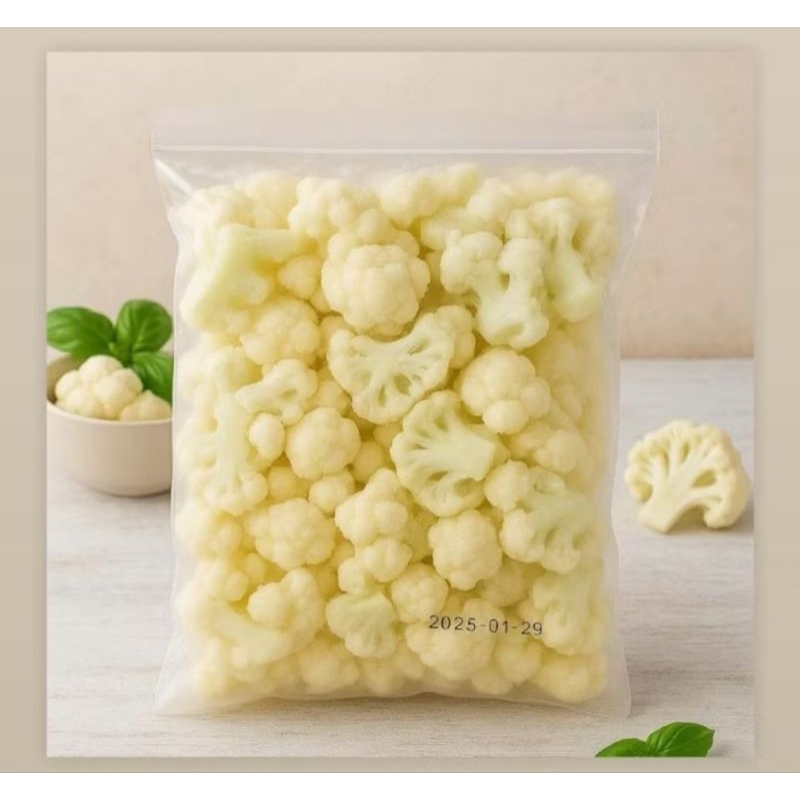 

FROZEN Cauliflower/ sayur kembangkol frozen 1kg/ brokoli putih frozen