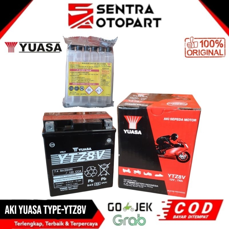 Aki accu kering yuasa R25 MT25 klx 250 klx250 ytz8v original