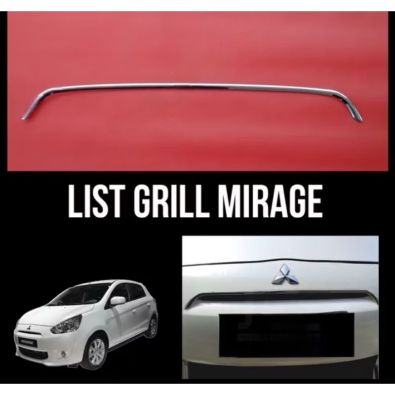 garnis lis crume froun bemper depan mobil mitsubisi mirage