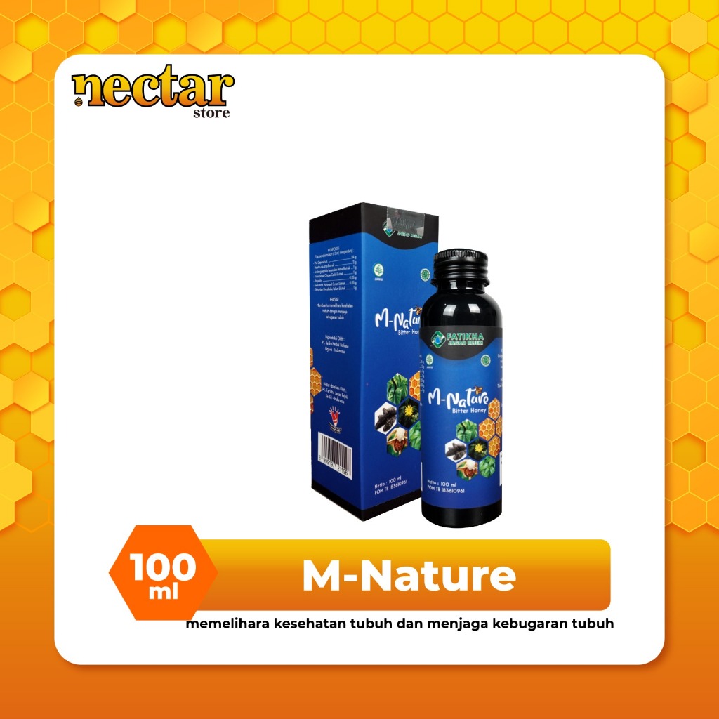 

M nature 100ml madu pahit madu hitam murni atasi kolestrol rematik hipertensi bpom
