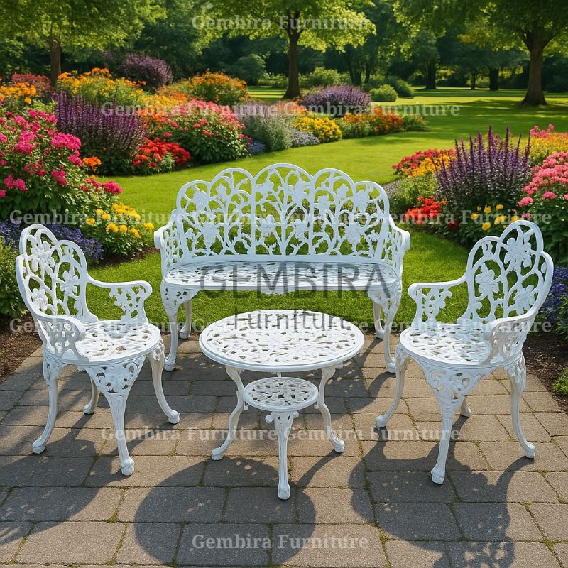 taman teras kursi meja outdoor cafe resto tamu custom minimalis kayu besi marmer marble murah cafe u