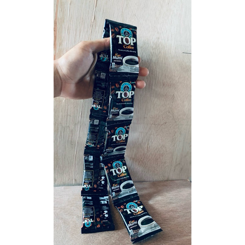 

Top Coffee murni 1 renteng isi 10 pcs @6gram