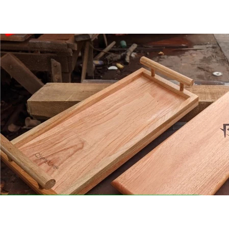 Nampan Kayu Estetik Serbaguna