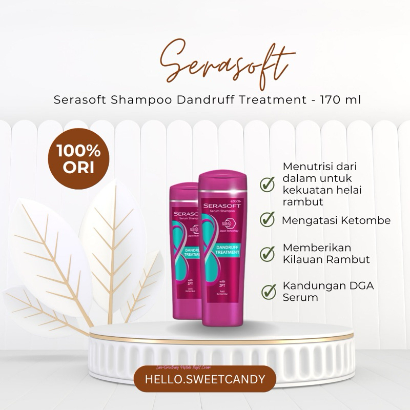 NEW - [Serasoft] Shampoo Dandruff Treatment 170 mL - [Anti Ketombe]