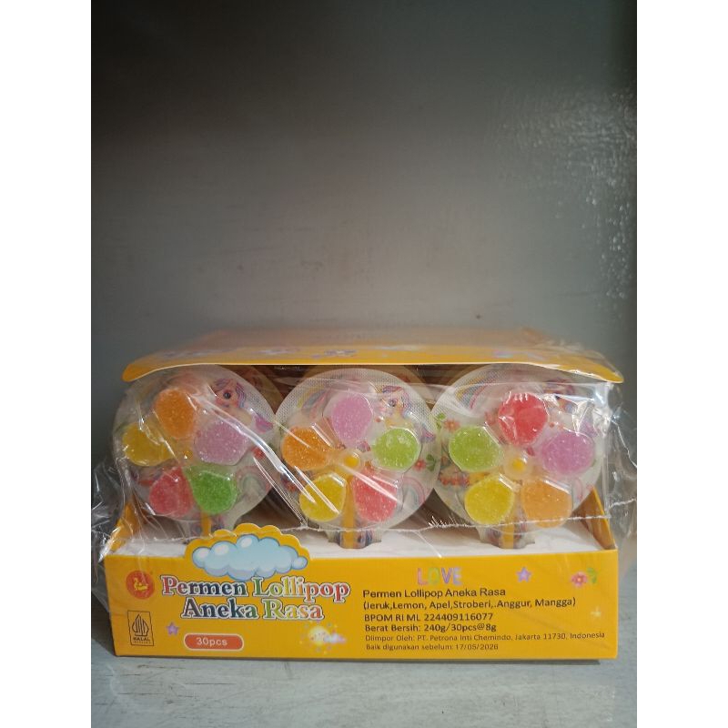 

Chen Liang Ji - Gummy Lollipop Windmill Box isi 30 pcs