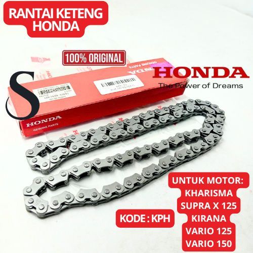 RANTAI KETENG KPH BERKUALITAS  ORIGINAL ASLI MOTOR Honda KARISMA ,SUPRA X 125 ,KIRANA ,VARIO 125,ORI