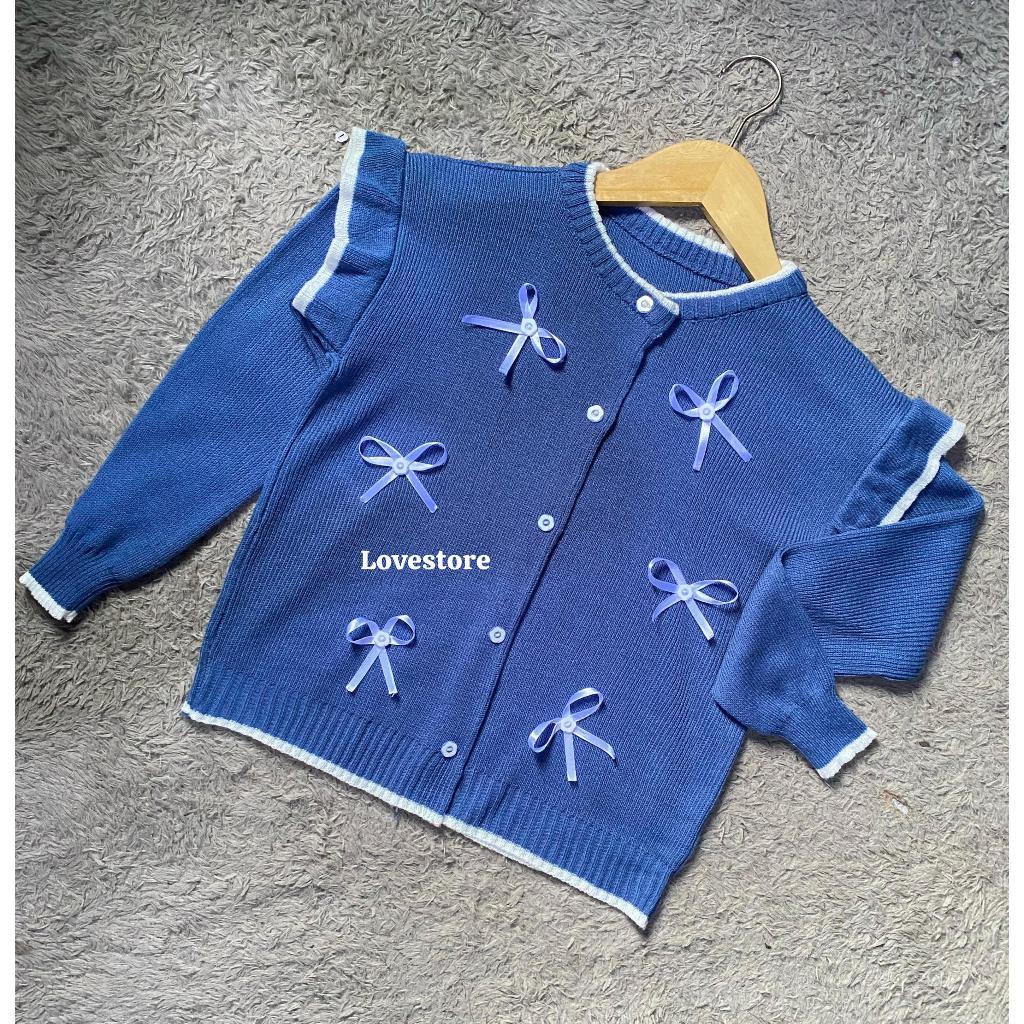Sweater cardigan lisa/ atasan wanita/ cardigan wanita/ sweater terbaru/ baju anak usia 2-12 tahun/ b