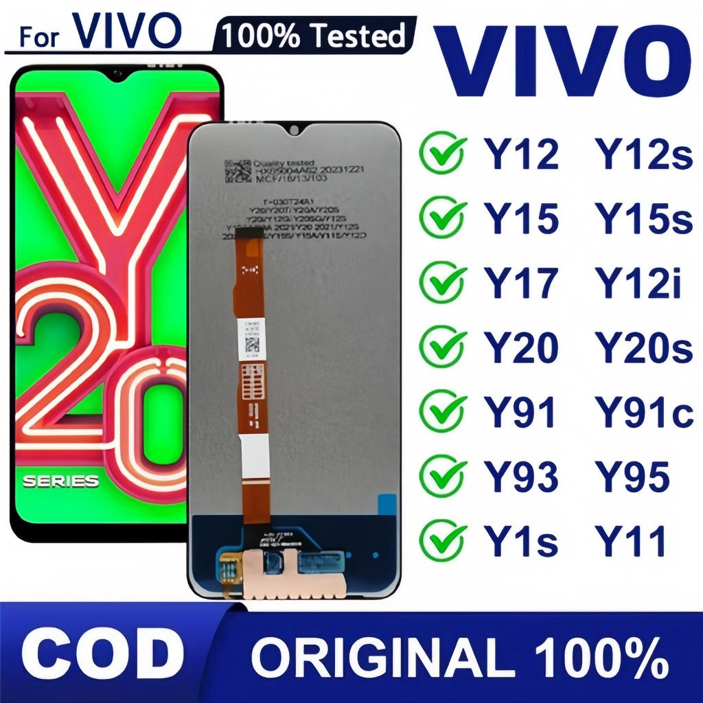 LCD VIVO Y17/Y12/Y15/Y12i/Y20/Y12S/Y15S/Y91c/Y91/Y93 ORIGINAL100% hp asli ori Fullset Touchscreen