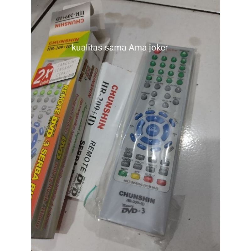 remot DVD multi chunshin, kualitas sama Ama joker
