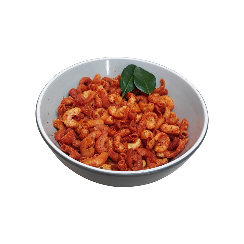 

Makaroni rangu (MAKRANGU) varian pedas dengan perpaduan cabe merah dan daun jeruk limao