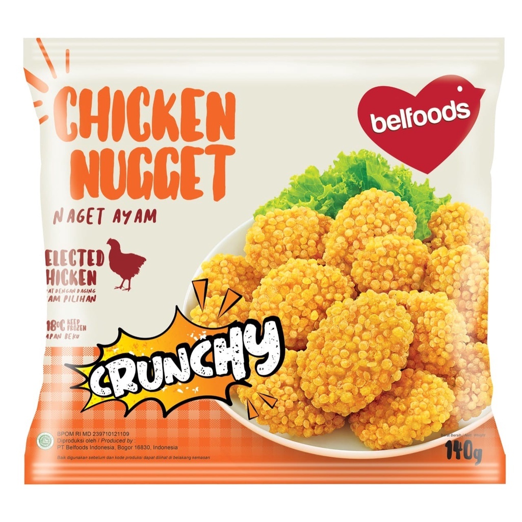 

BELFOODS Crunchy Chicken Nugget 140 Gram