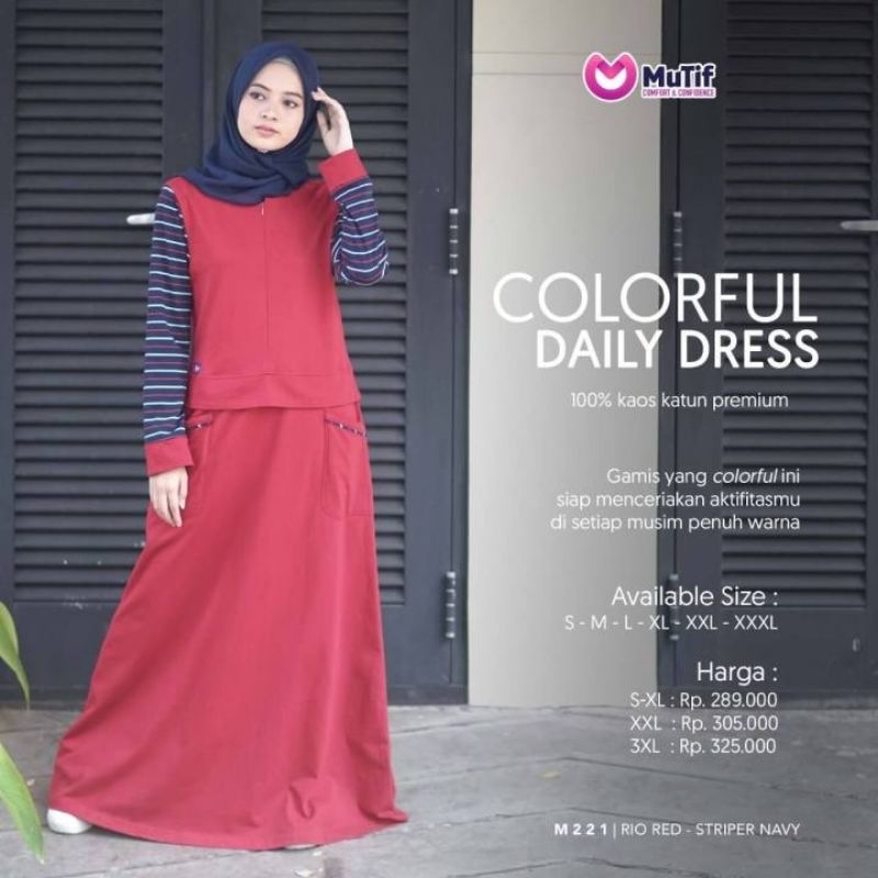 DISKON 50% Gamis Mutif GMS 221 Gamis Kaos Wanita Dewasa