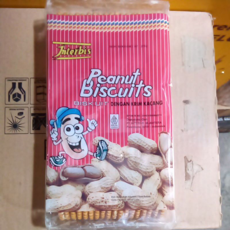 

INTERBIS peanut biscuits 275 gr biskuit krim kacang