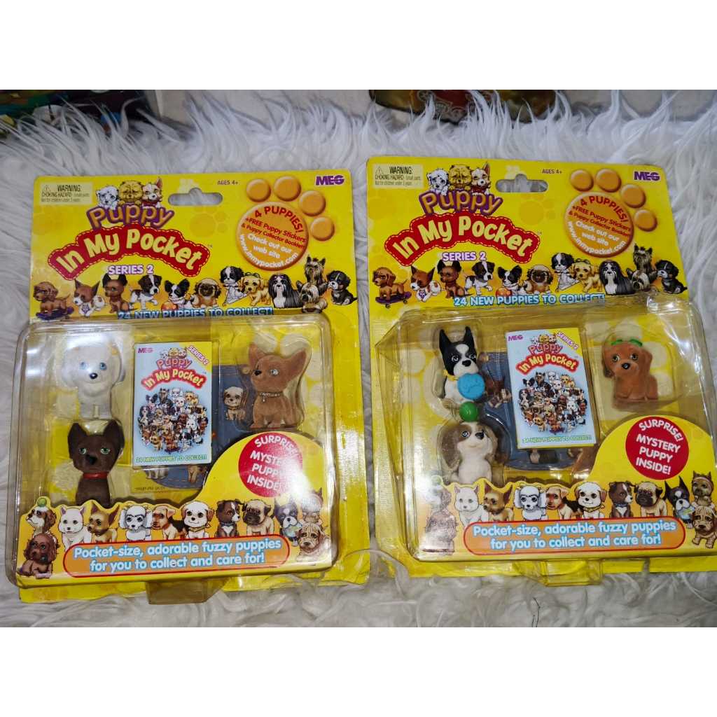 Puppy in My Pocket Blister MEG 2005-2008 Giochi Preziosi Unused Unopened