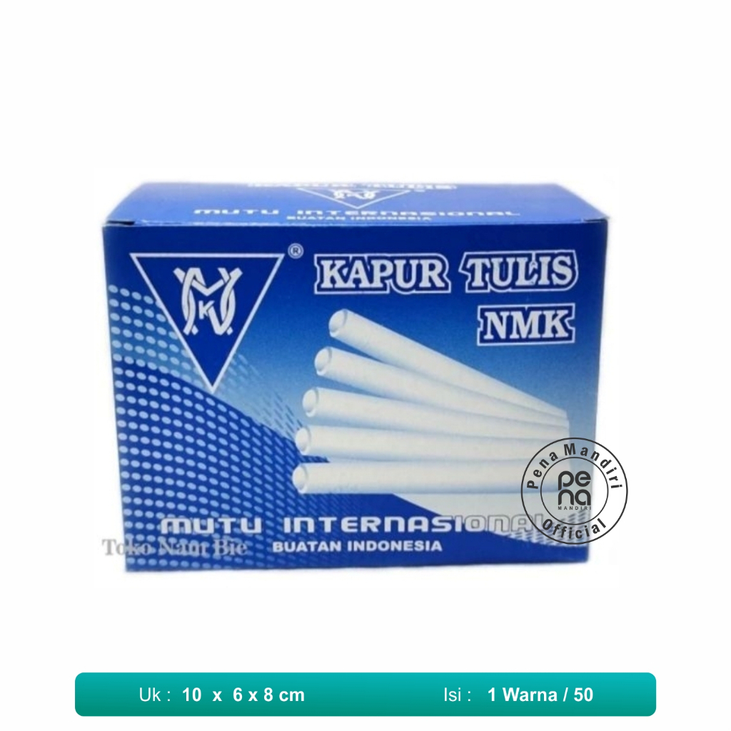 

Kapur Tulis Bebas Debu Kapur Tulis Putih NMK Isi 50 Batang