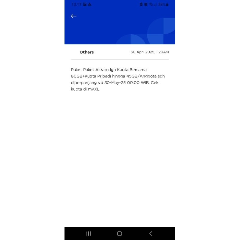 Kartu XL Akrab Disc 65%