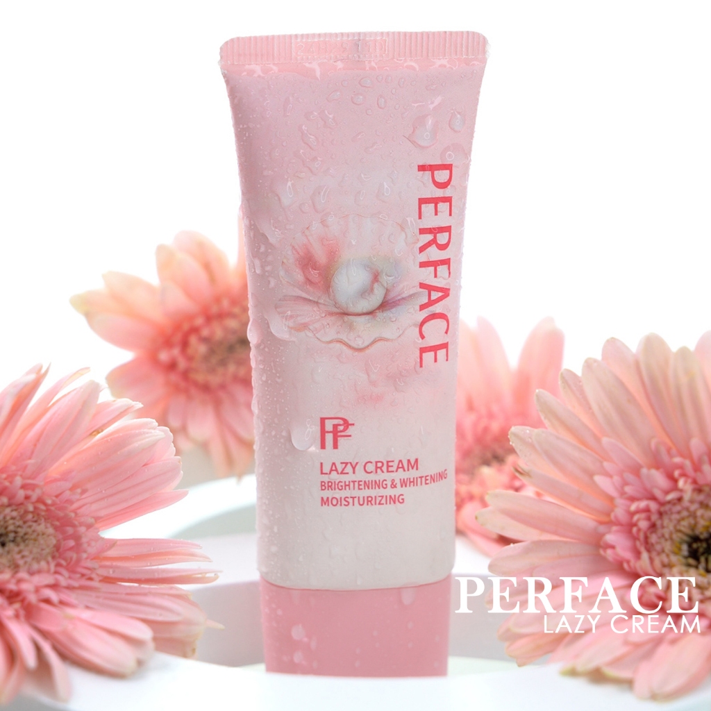 PERFACE BPOM&HALAL LAZY CREAM TONE UP CREAM BRIGHTENING & WHITENING MOISTURIZING Radiance & Care For Skin]