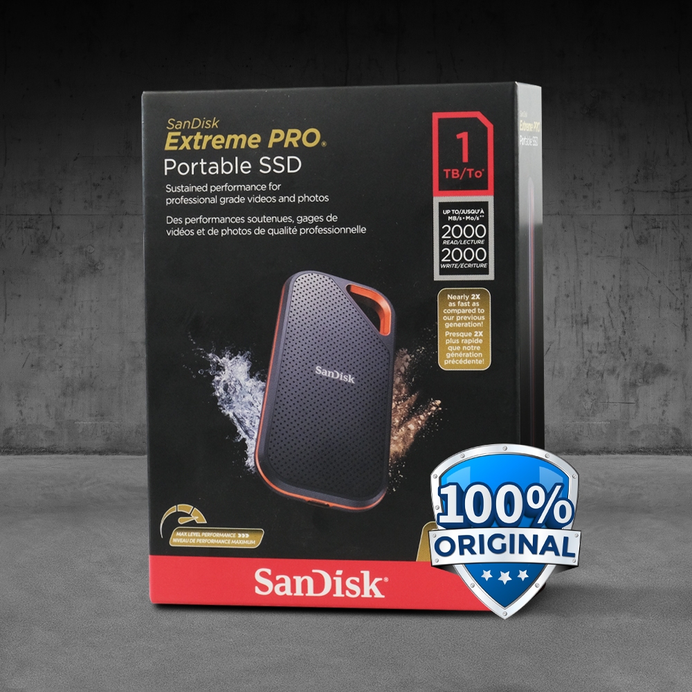 Portable SSD V2 USB Type C 3.2 1TB SDSSDE81-1T00 SanDisk Extreme PRO