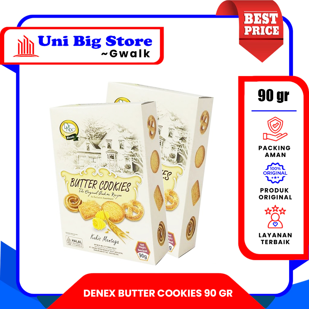 

DENEX ASSORTMENT BUTTER COOKIES KUKIS - 90 gr