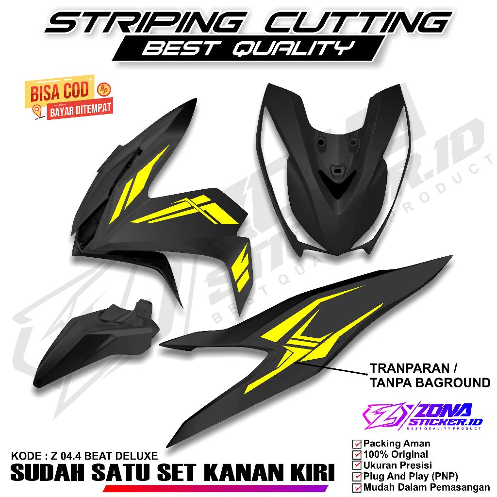 STRIPING CUTTING BEAT NEW DELUXE 2020 2021 2022 2023 2024 04.4 CUTTING STICKER cutting sticker motor