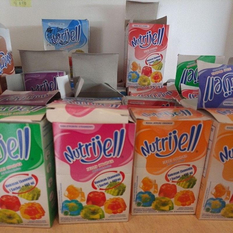 

Nutrijell jelly powder rasa buah 10g& coklat 20g