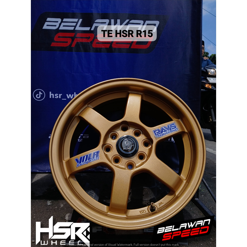 Velg mobil pelek mobil TE HSR R15 for agya ayla xenia avanza jazz brio toko velg bekasi