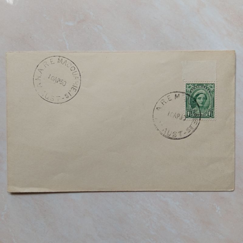 

Koleksi Sampul Filateli Kuno Jadul Peringatan Australia A.N.A.R.E Maquarie 10 April 1950 - YN2388