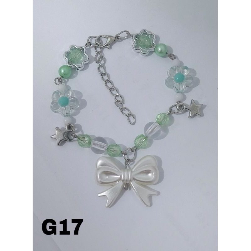 Gelang Aesthetic Manik Manik Kristal Premium