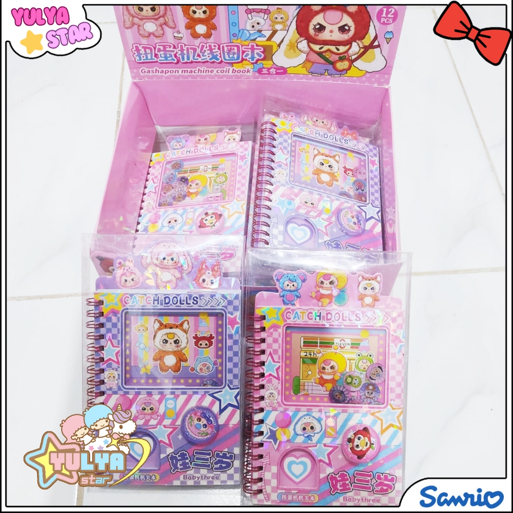 

Buku Catatan Gachapon Catch Dolls – Notebook Spiral Lucu dengan Mainan Kapsul
