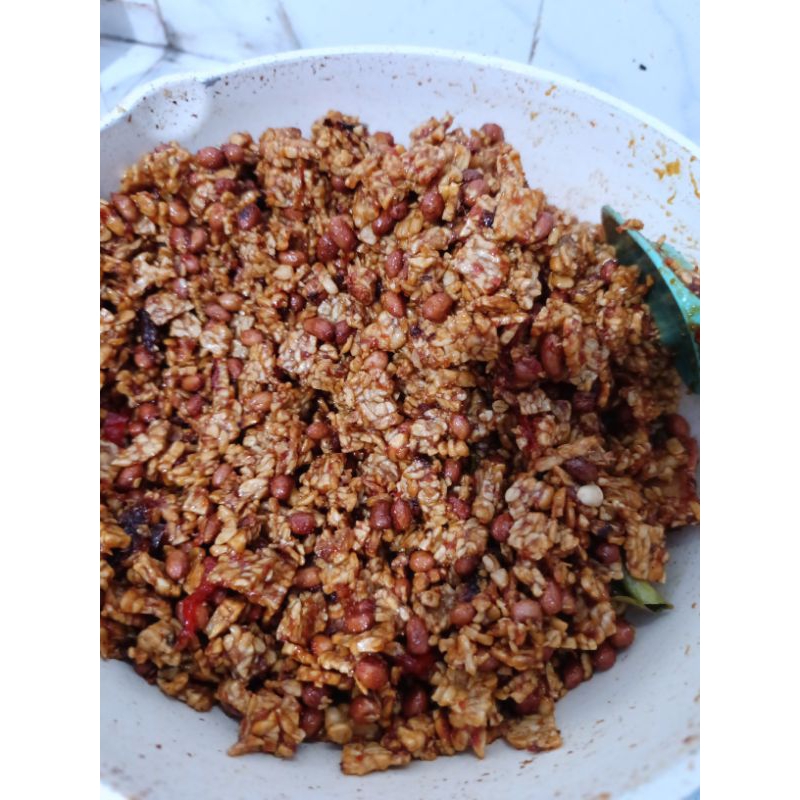 

lauk siap saji kering tempe kacang pedas manis lauk praktis umroh haji