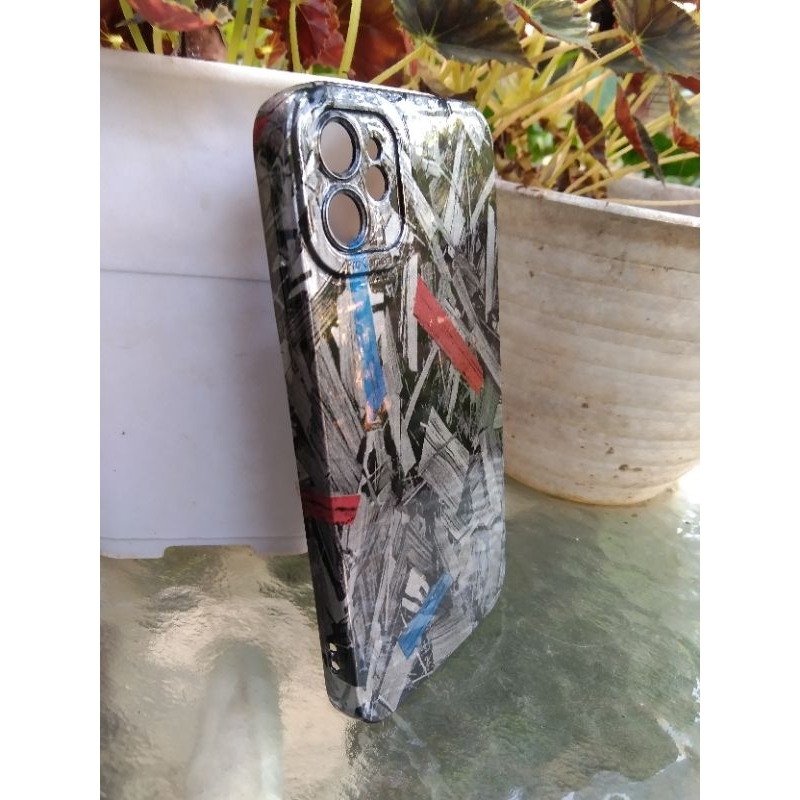 Soft Case Casing Hp Ipone 11 Carbon Celup Blue Red WTF