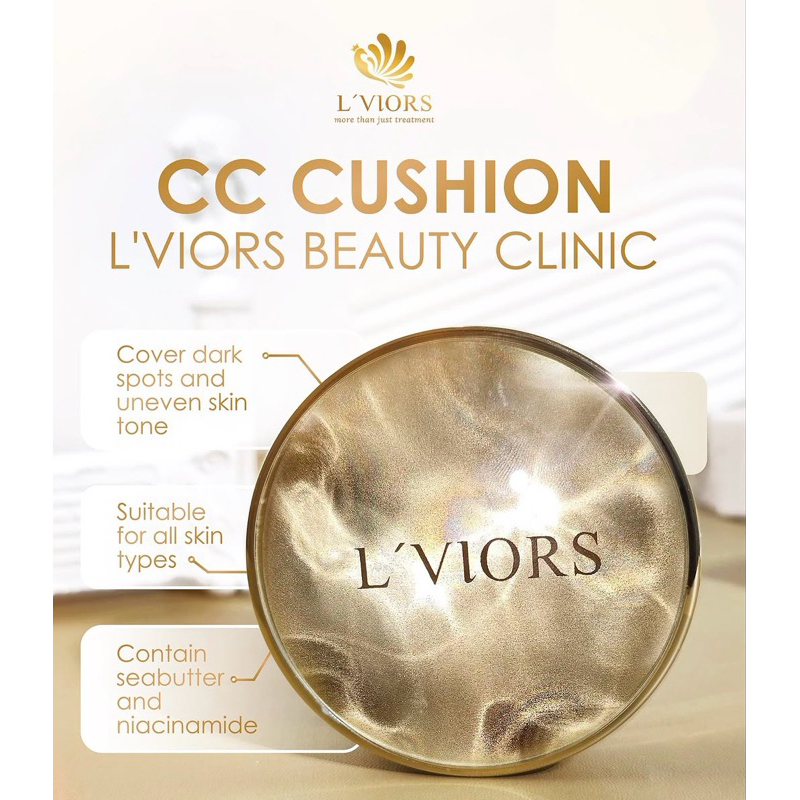 SALE LVIORS (ORIGINAL) STOK TERBARU 2028 CUSHION SPF50 FULL COVERAGE WAJAH AUTO GLOWING BERSINAR NEW