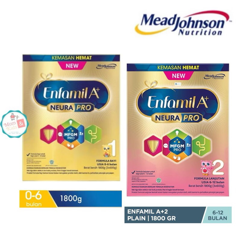 ENFAMIL A+ 1 (0-6 BULAN) 1800 GR | ENFAMIL A+ 2 (6-12 BULAN) 1800GR