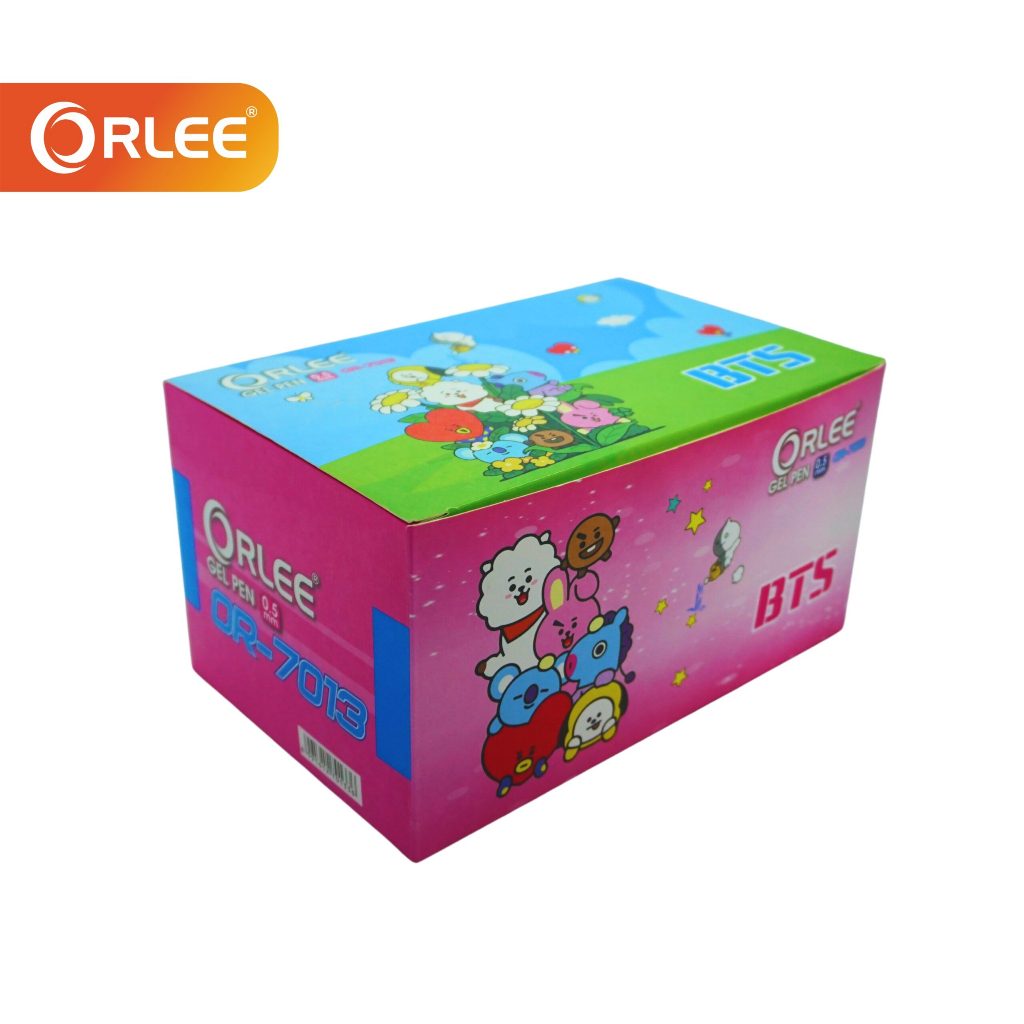 

Pulpen / Bolpen / Bolpoin GelPen ORLEE Karakter BTS Tinta Hitam 0.5mm (1 PCS)