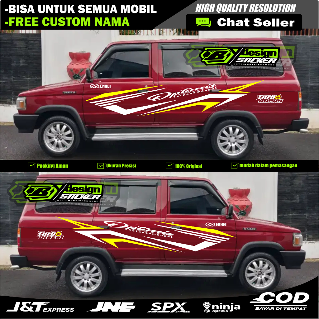 Stiker Mobil Kijang Super Stiker Body Kijang Super Stiker Kijang Super Cutting Sticker Terbaru