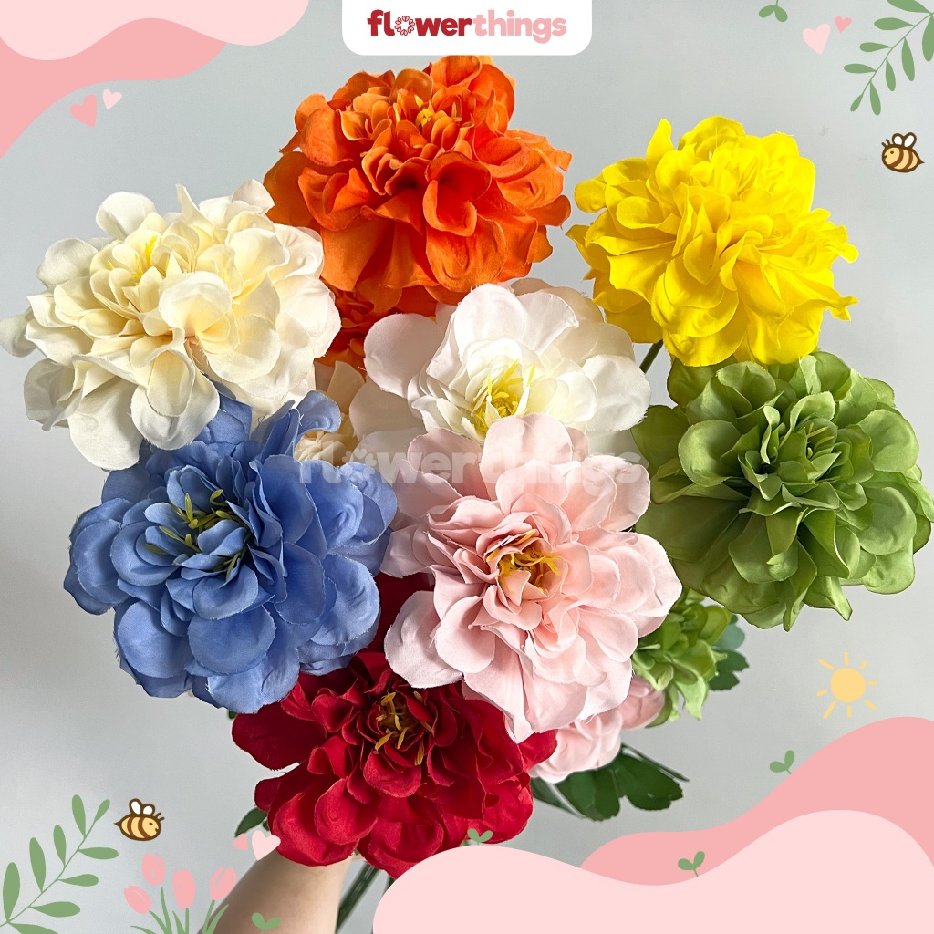 Flowerthings.id - Geranium - Bunga Artificial / Buatan Bahan Kain