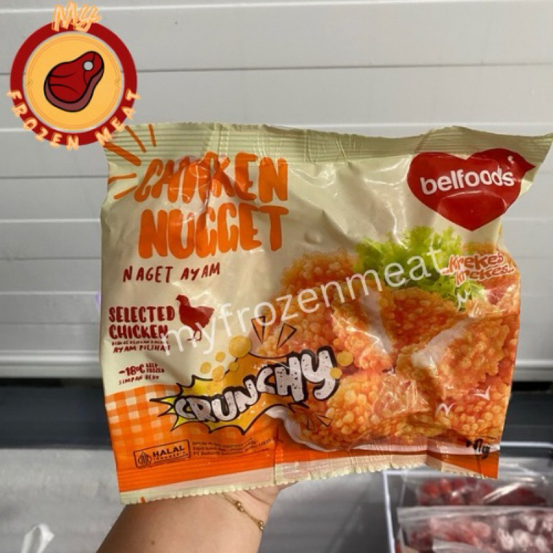 

Belfoods chicken nugget naget ayam crunchy 140gr