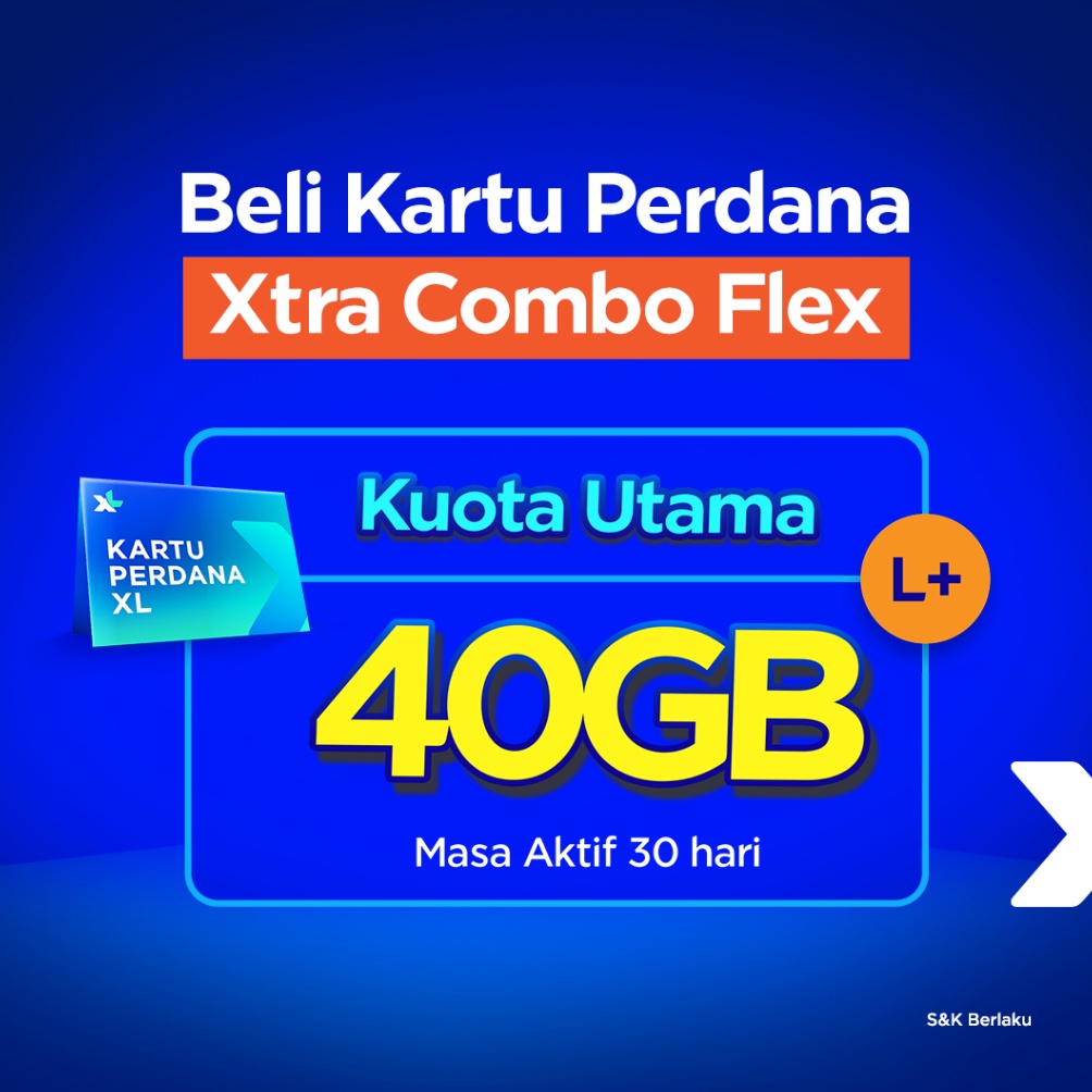 KODE S27U Kartu Perdana XL Xtra Combo Flex L 4GB