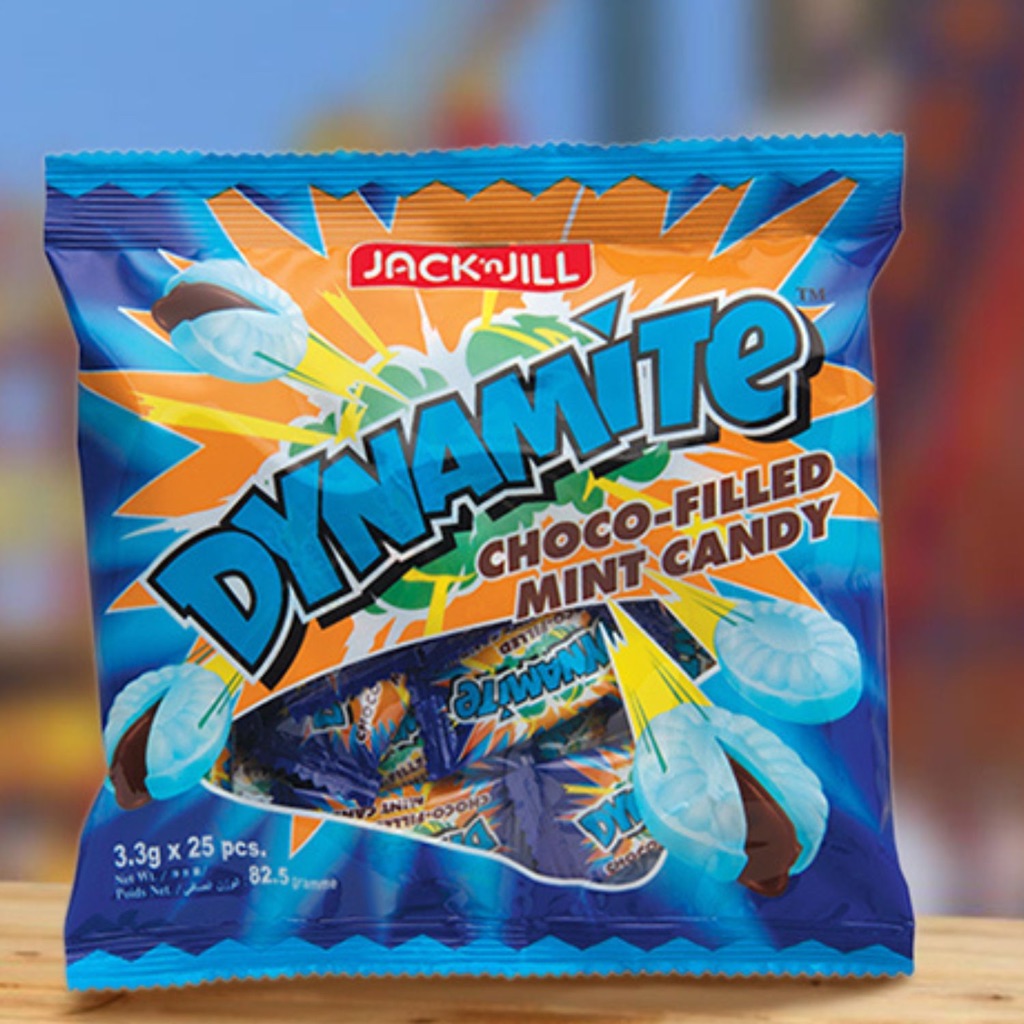 

PERMEN DYNAMITE JADUL MINT COKLAT / DYNAMITE CHOCO-FILLED MINT CANDY (REPACK)