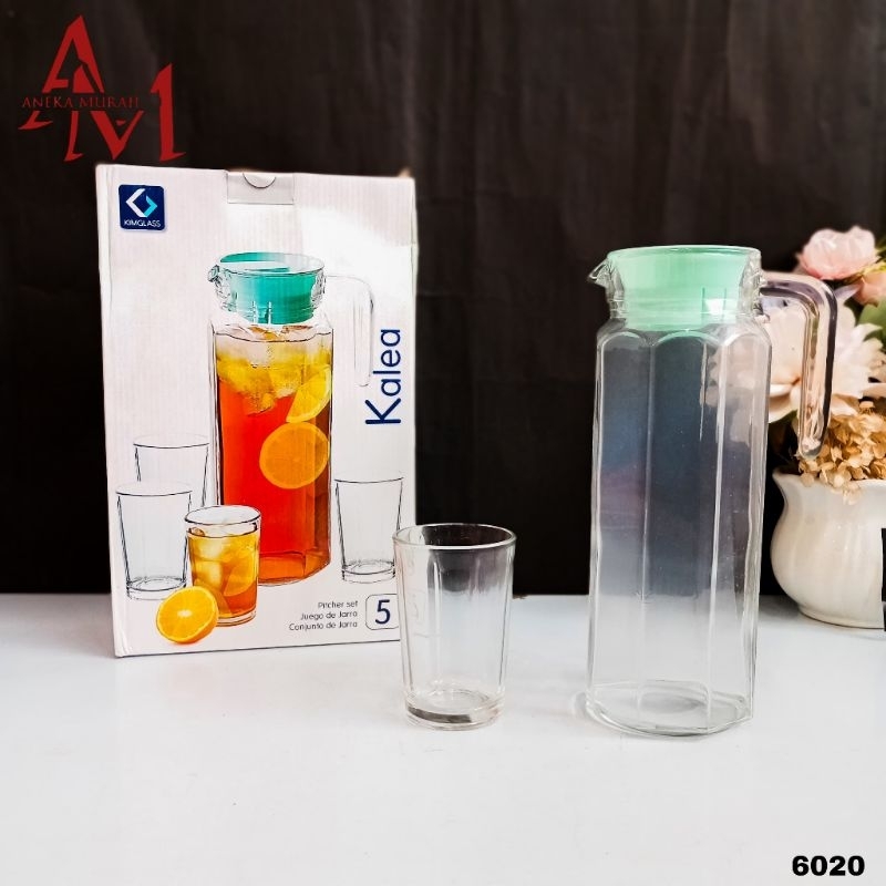 kimglass teko set + gelas pcls kalea