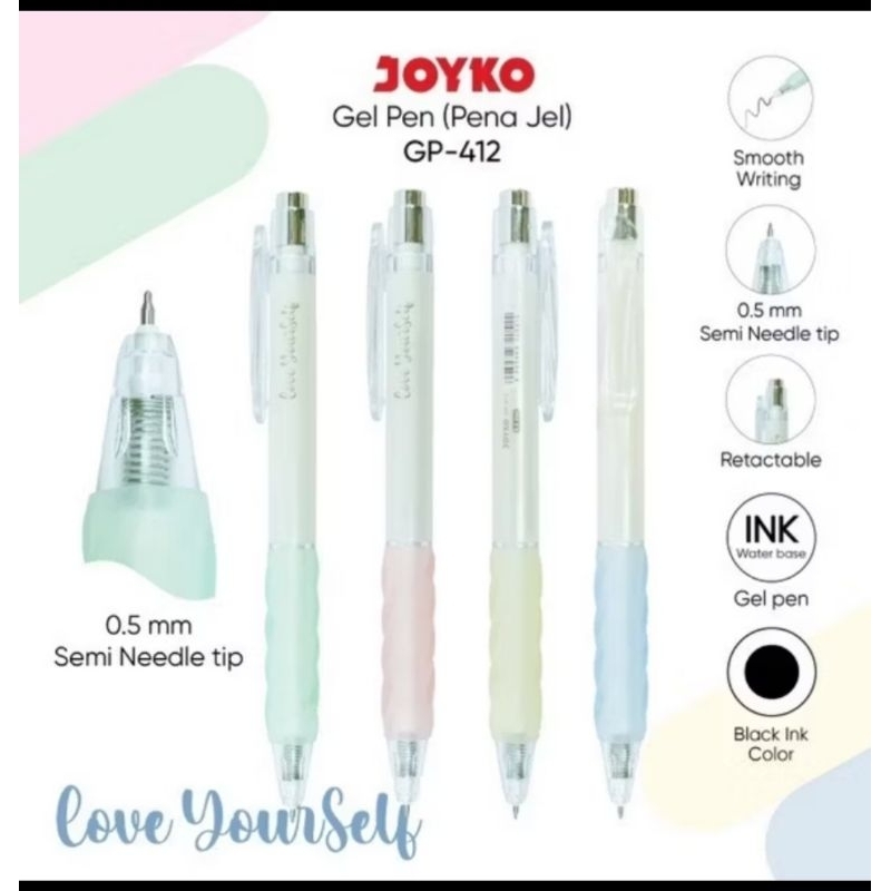

GEL PEN GP-412 JOYKO ( TINTA HITAM)
