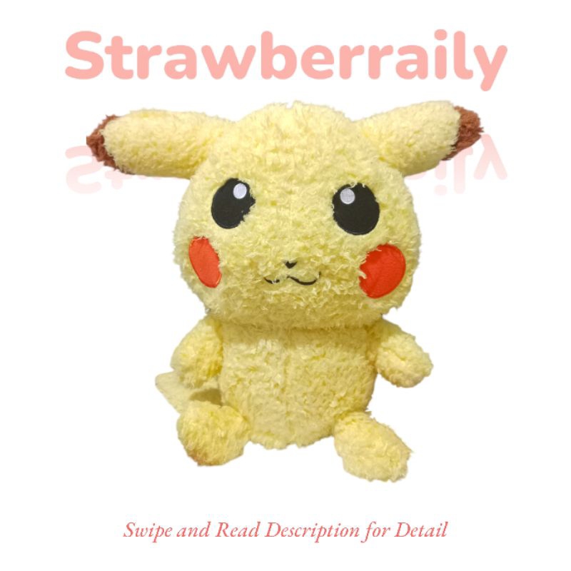 [Preloved] Boneka Pikachu Bulu-bulu
