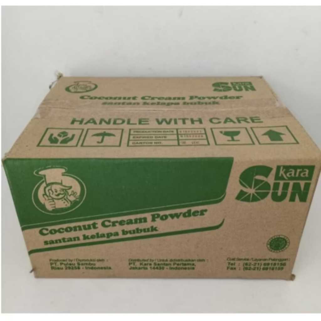 

Sun Kara Santan Kelapa Bubuk 20 gr 1 Dus Karton isi 60 Saset Sachet / Sunkara Santan Bubuk Powder 20gr 20 gram per Dus isi 6 renceng renteng / 60 pcs