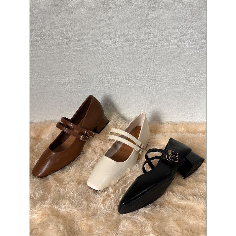 sepatu loafer wanita mauricio pantofel wanita hak ±3cm 6560-2