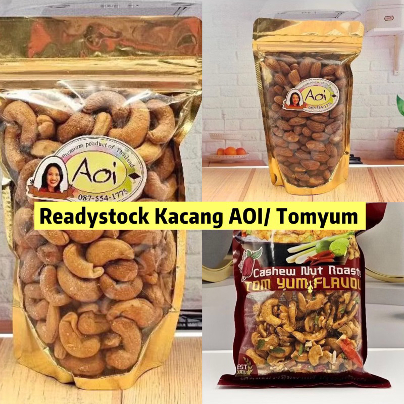 

[READY] Snack AOI Kacang Almond / Cashew Nut / Kacang Mede rasa Tomyum