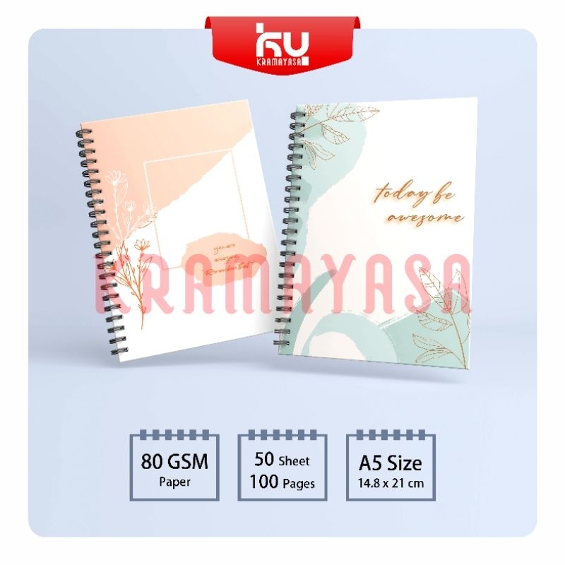

Notebook Spiral A5 Anti Ngelek & Gampang Dibawa! elegan